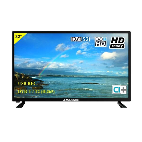 MAJESTIC TVLED 32" HD-READY DVB-T/T2/S2
